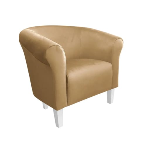 Fotel DRAWA 1 VELVET beżowy
