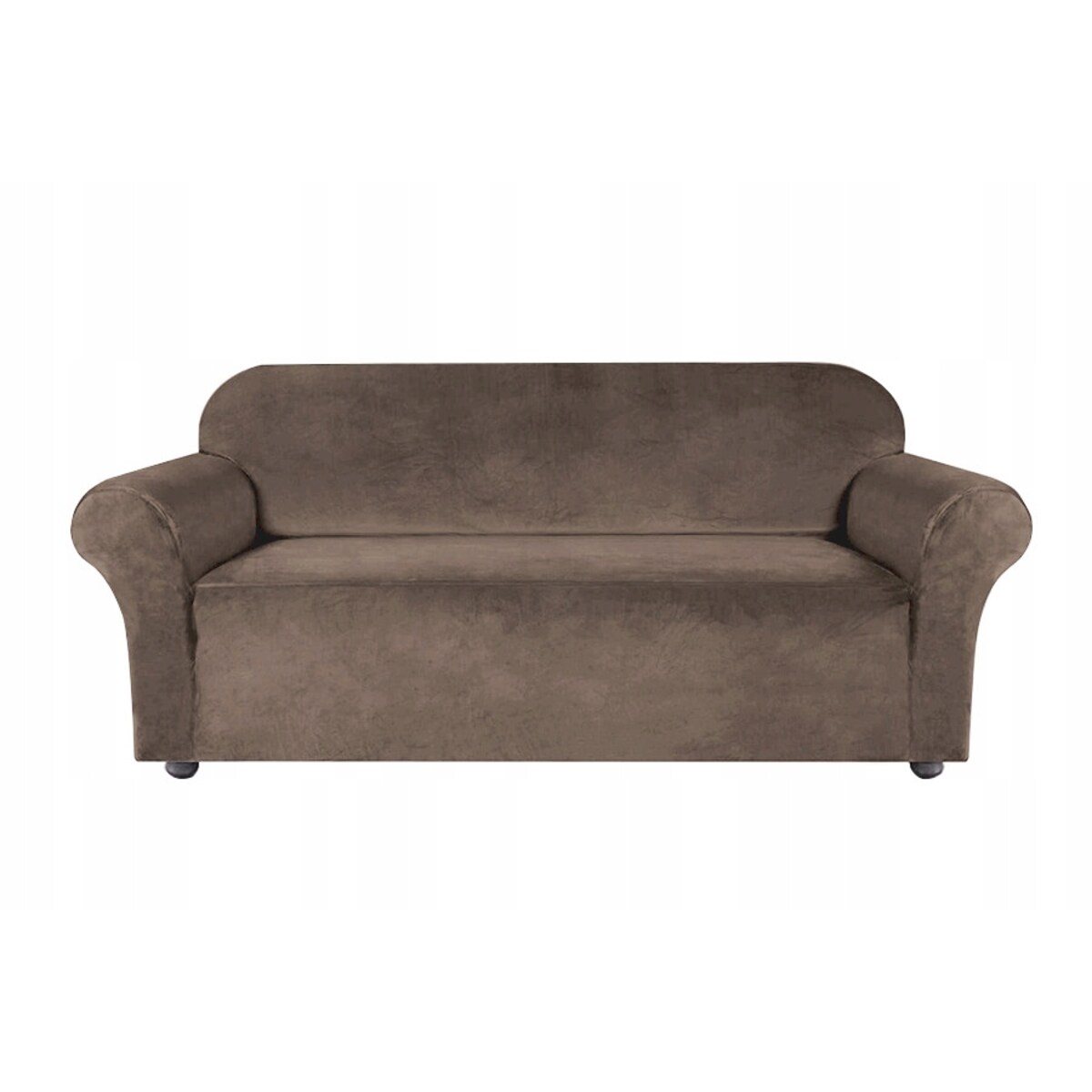 POKROWIEC NA KANAPĘ KAKAOWY BRĄZ WELUR 3 OSOBOWY [22L3]