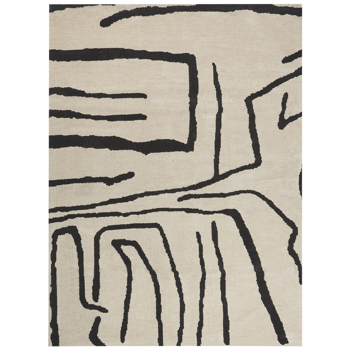 Dywan 300 x 400 cm beżowo-czarny KOLPUR