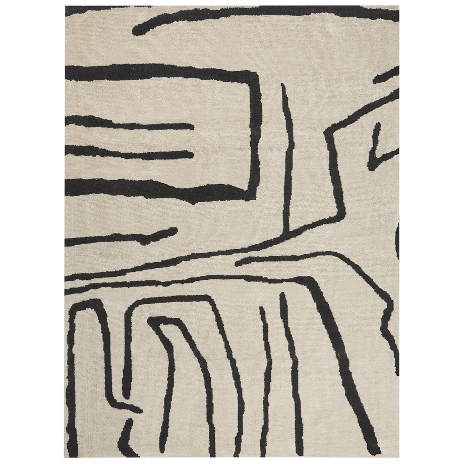 Dywan 300 x 400 cm beżowo-czarny KOLPUR