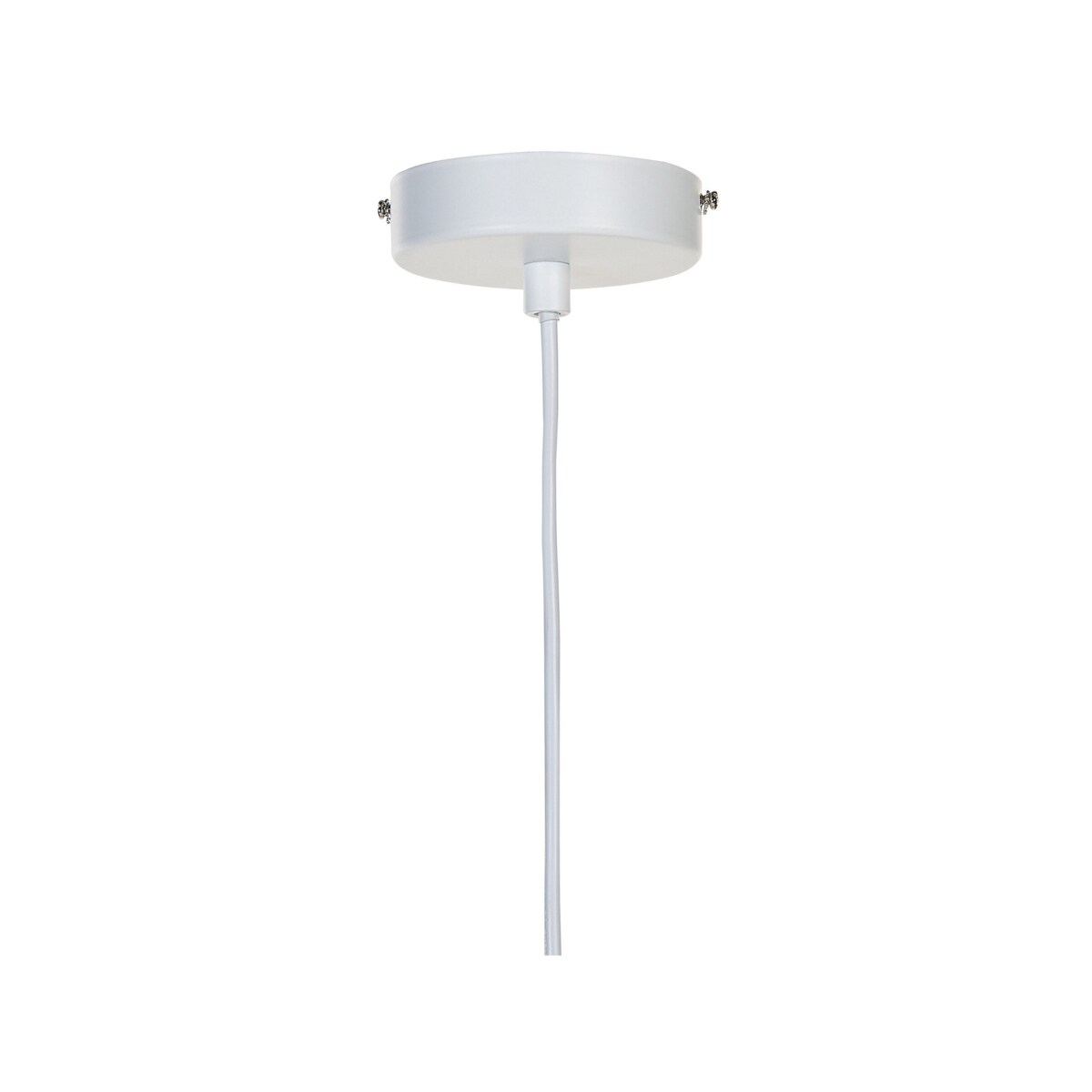 Lampa wisząca metalowa biała DEEL