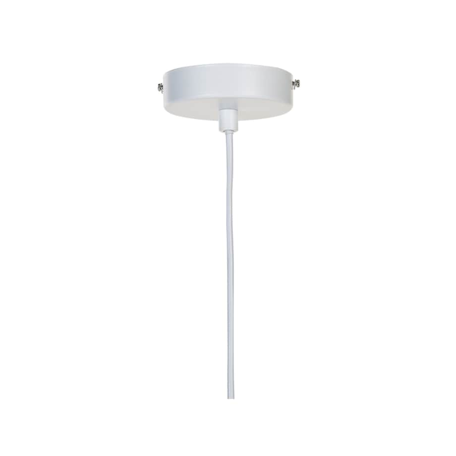 Lampa wisząca metalowa biała DEEL