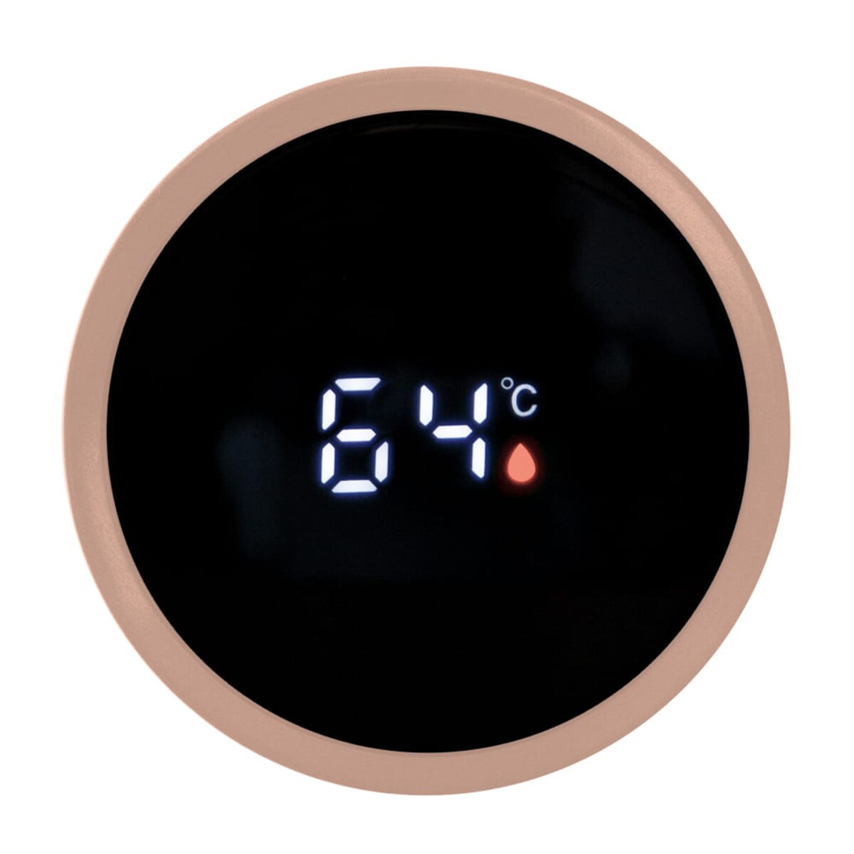 Inteligentny termos stalowy 0.45L z wskaźnikiem temperatury LED BERLINGER HAUS Rose Gold