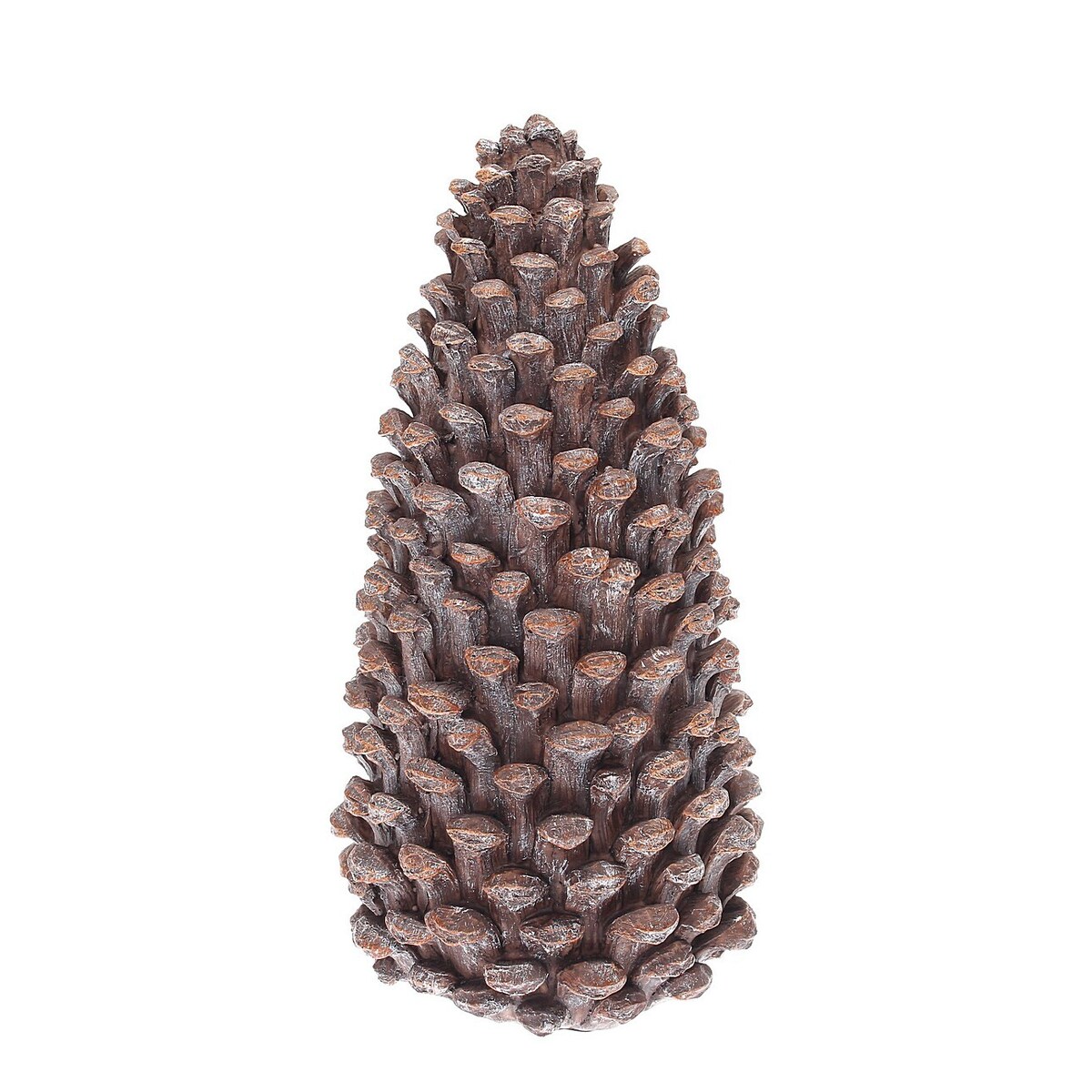 Figurka Szyszka duża 14x14x28 cm boże narodzenie, święta, świąteczne, brązowy, 14x14x28 cm