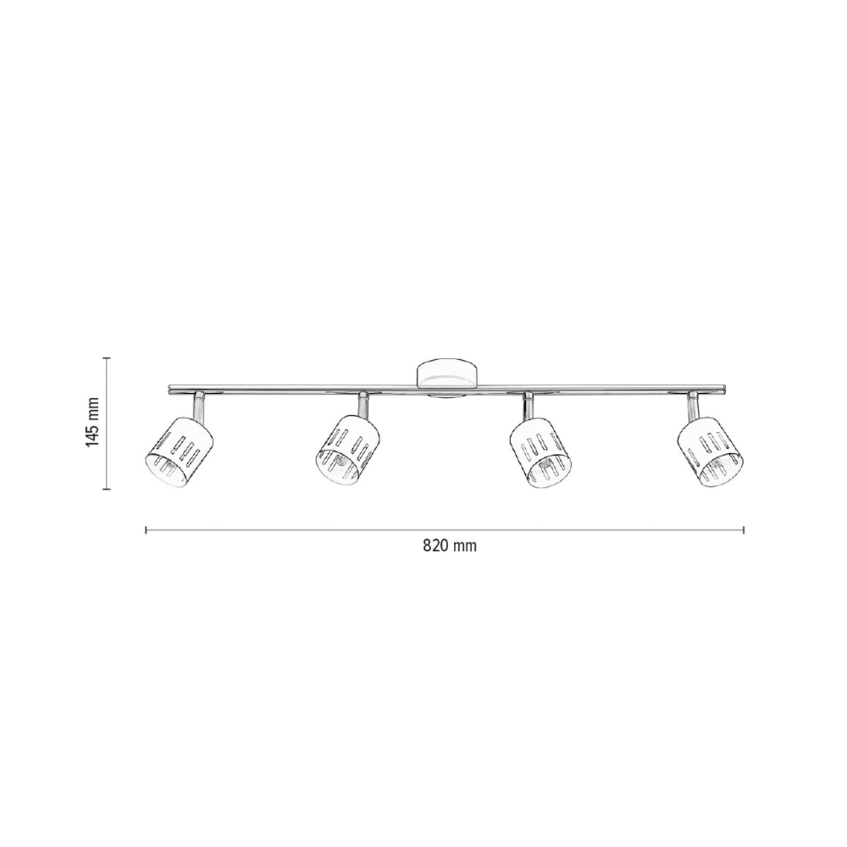 Lampa Sufitowa BRITOP Lighting 4xG9 28W Połączenie Chromu i Czerni w Klasycznym Stylu, Polski Producent, 1 szt.