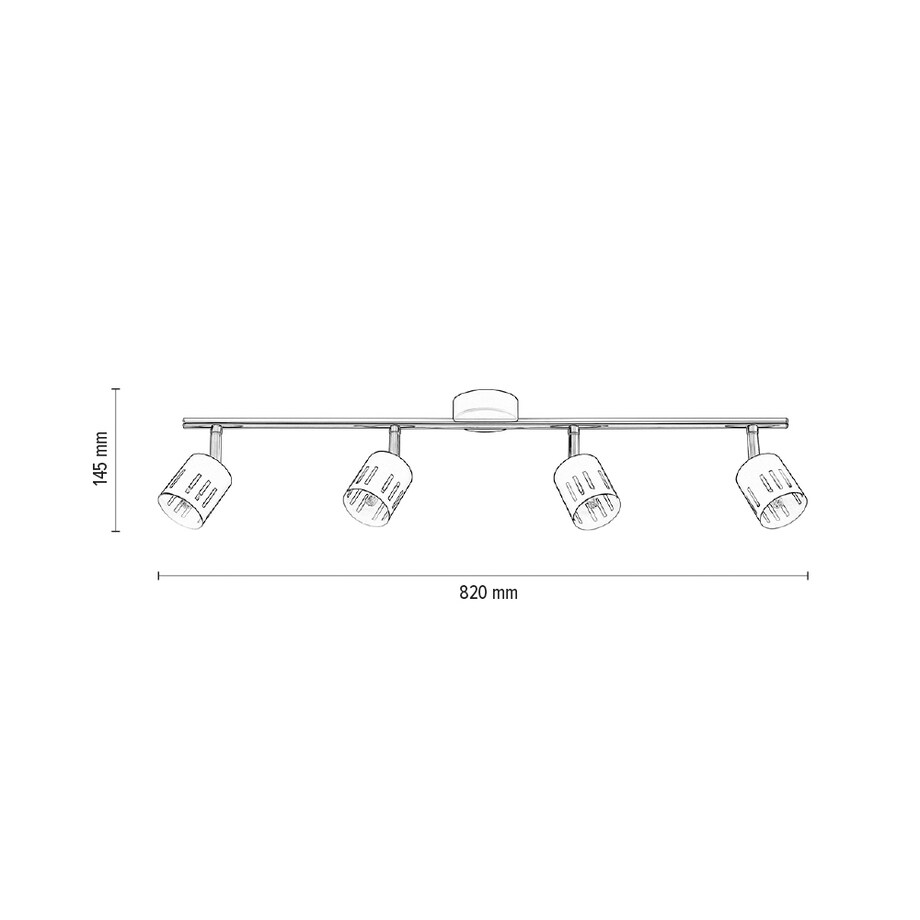 Lampa Sufitowa BRITOP Lighting 4xG9 28W Połączenie Chromu i Czerni w Klasycznym Stylu, Polski Producent, 1 szt.