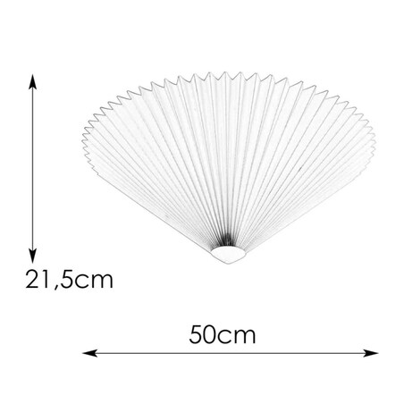 Sypialniany plafon materiałowy Plisado 108708 Markslojd beżowy