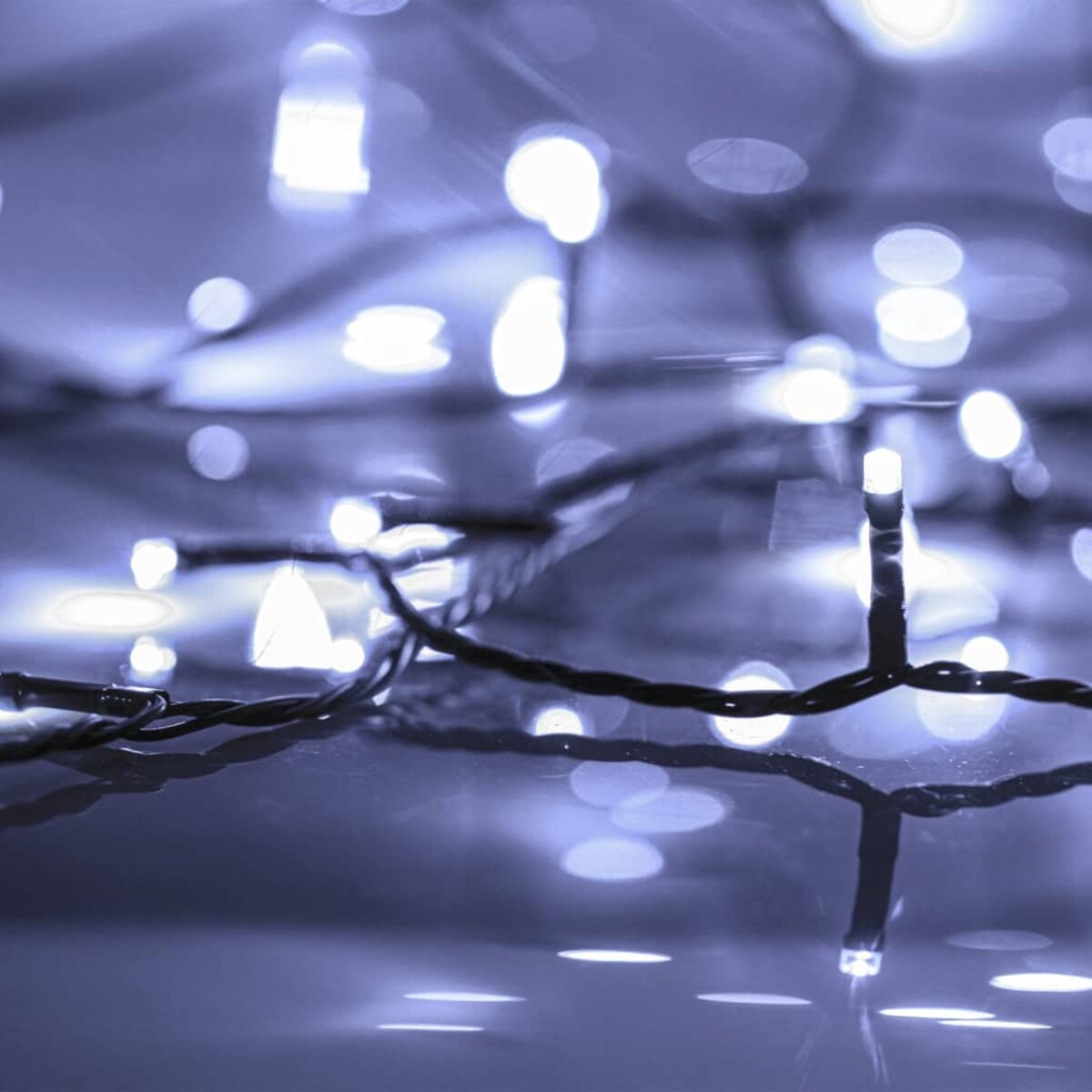 vidaXL Sznur 600 lampek LED, IP44, 60 m, zimne białe światło