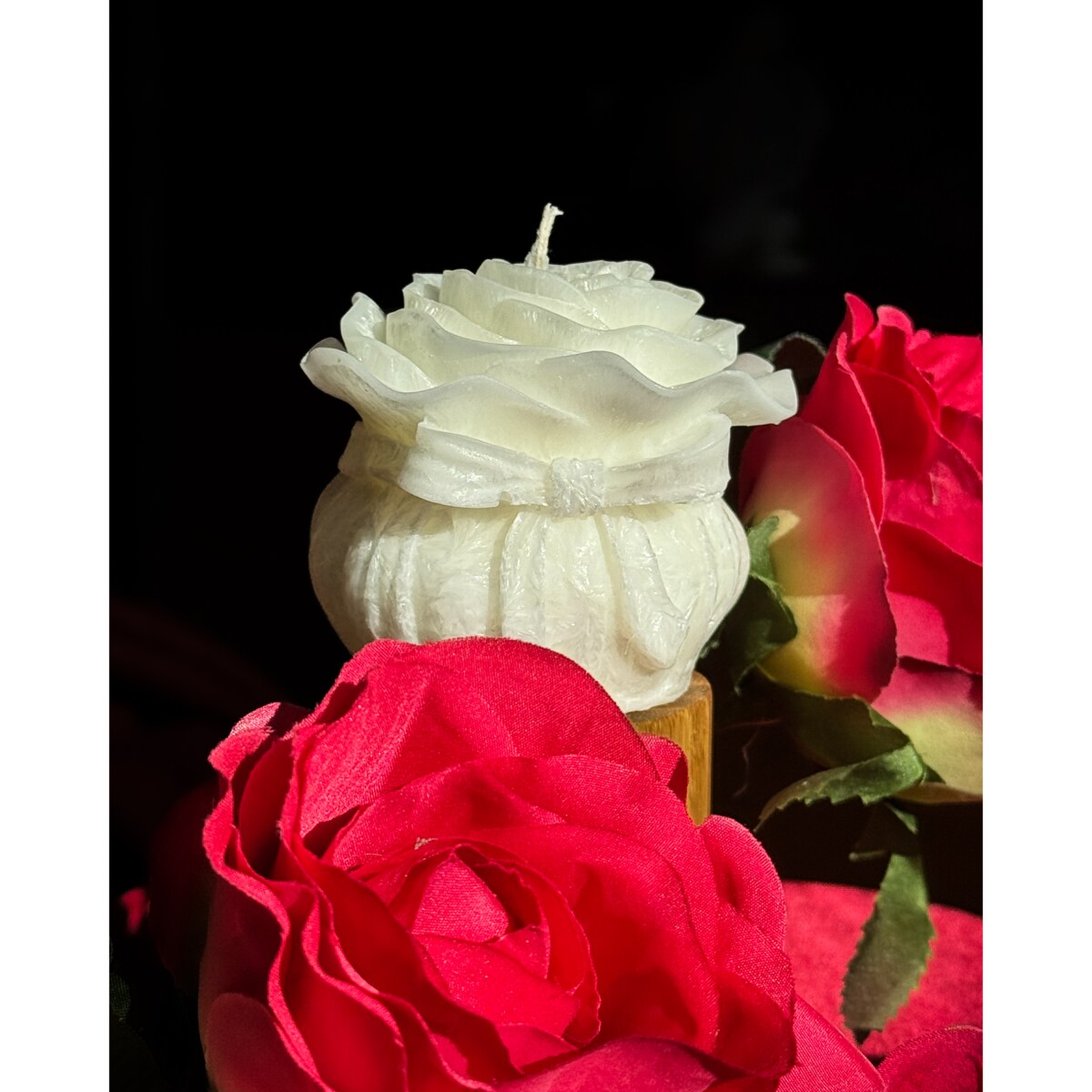 VERKOI Świeca Ozdobna Rose Bow