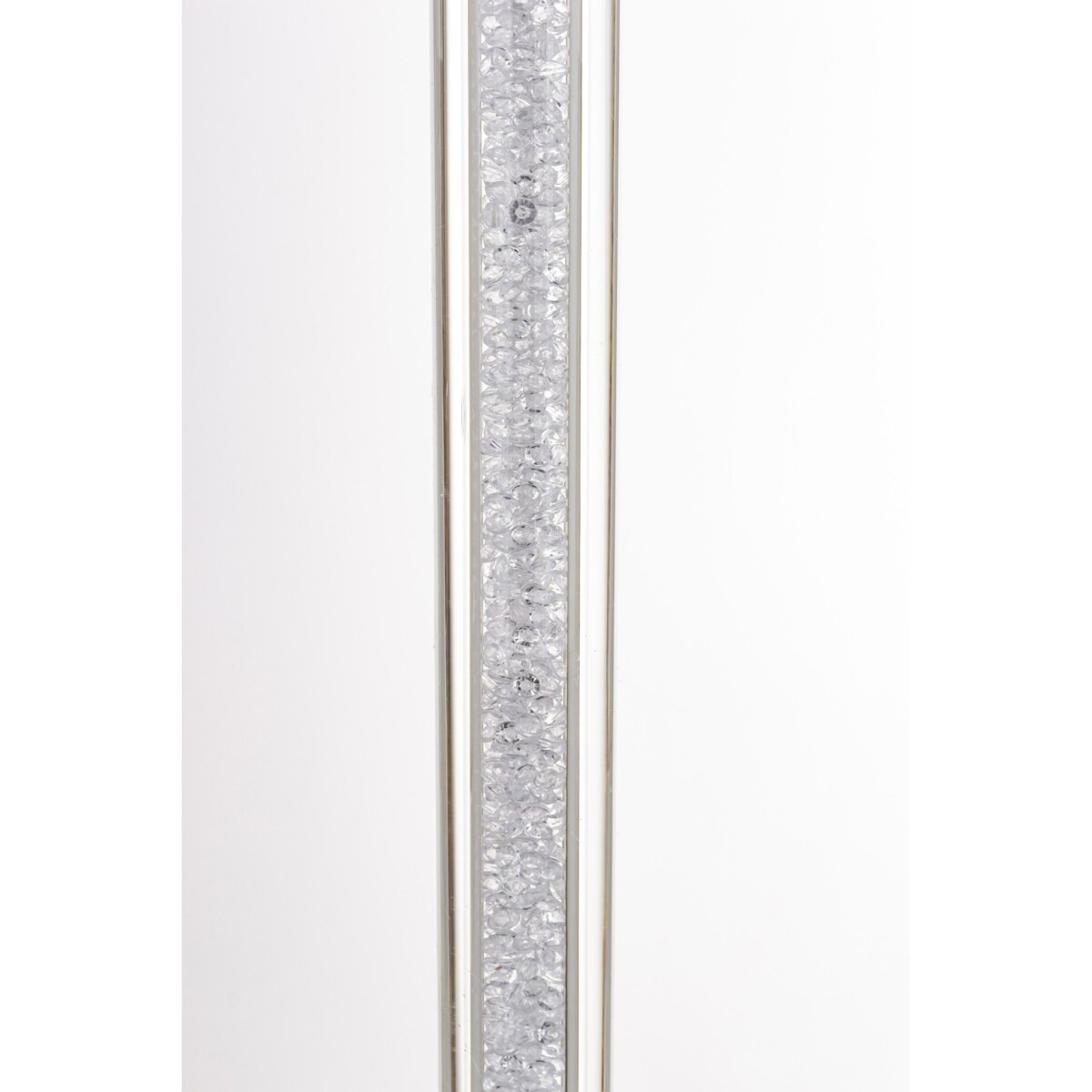 Świecznik szklany na 1 świecę z kloszem 90,5x9x9 cm RURKA biały