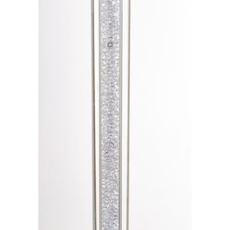 Świecznik szklany na 1 świecę z kloszem 90,5x9x9 cm RURKA biały