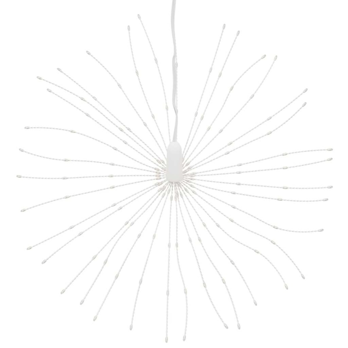 vidaXL Ozdoba świąteczna ze 140 lampkami LED, zimna biel, 17 cm