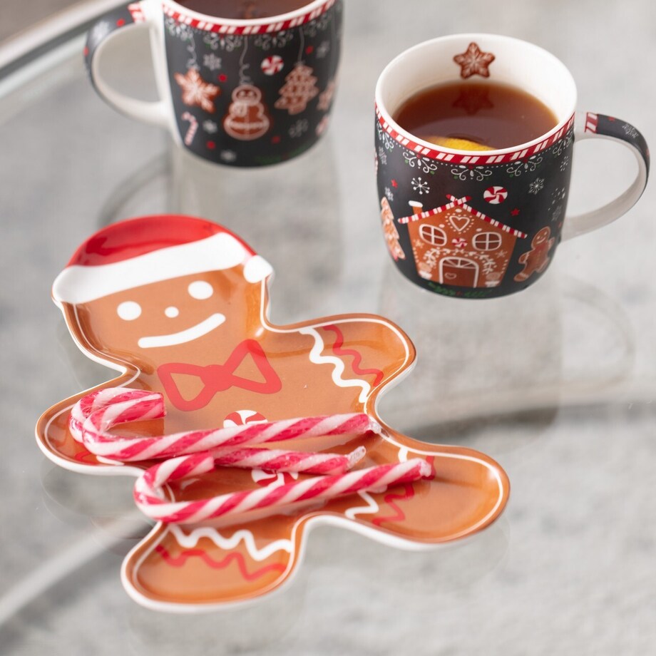 Półmisek Happy Gingerbread boże narodzenie, święta, świąteczne, , 17 x 25 x 1,5 cm