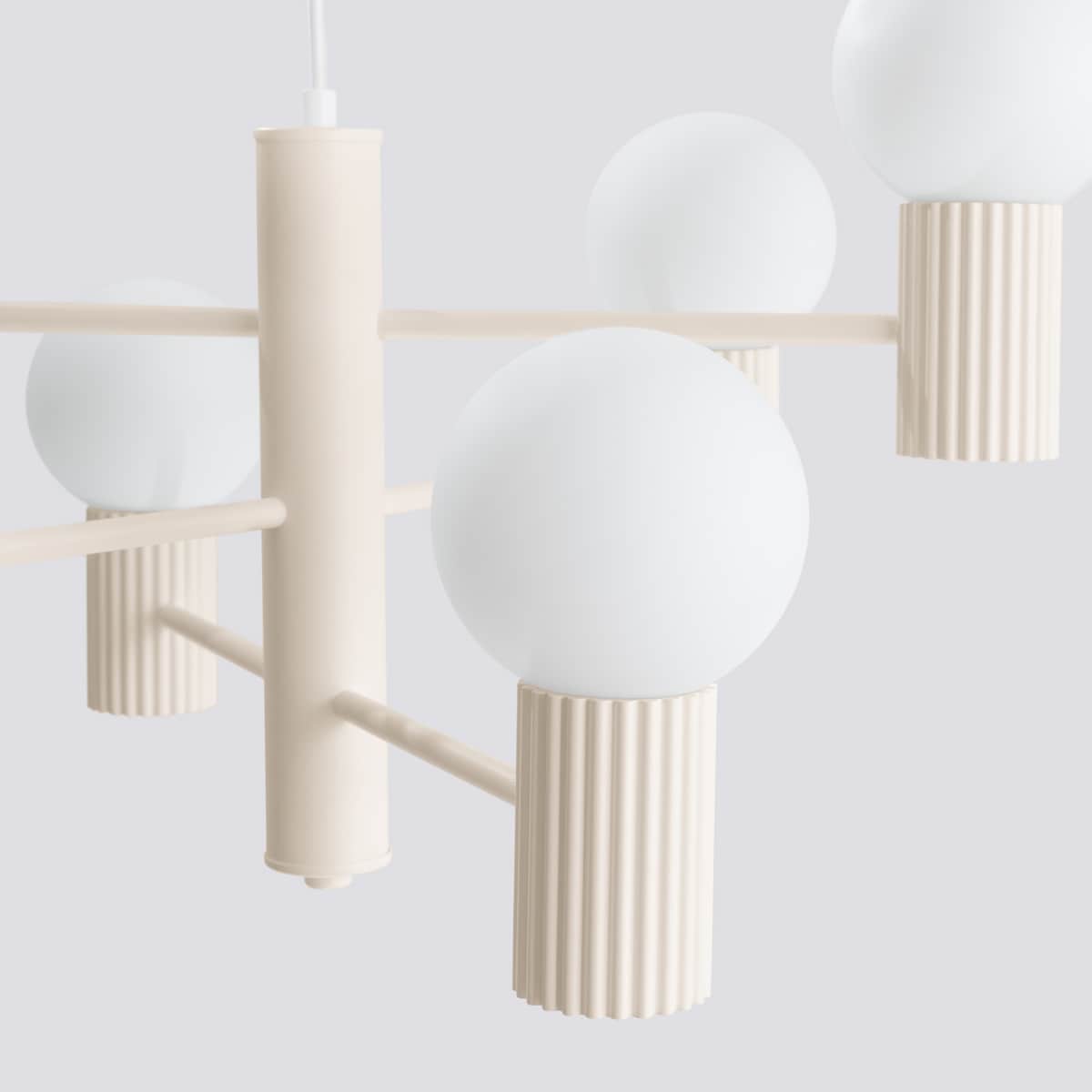 Żyrandol HALO 6 beżowy