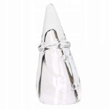 FIGURKA W KSZTAŁCIE MIKOŁAJA szkło przezroczysta wys. 11cm