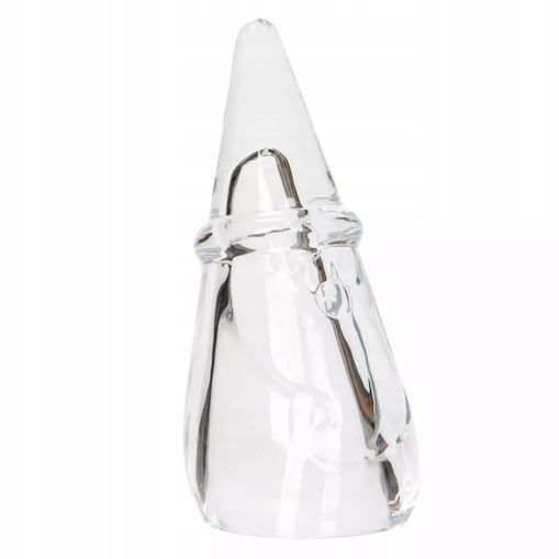FIGURKA W KSZTAŁCIE MIKOŁAJA szkło przezroczysta wys. 11cm