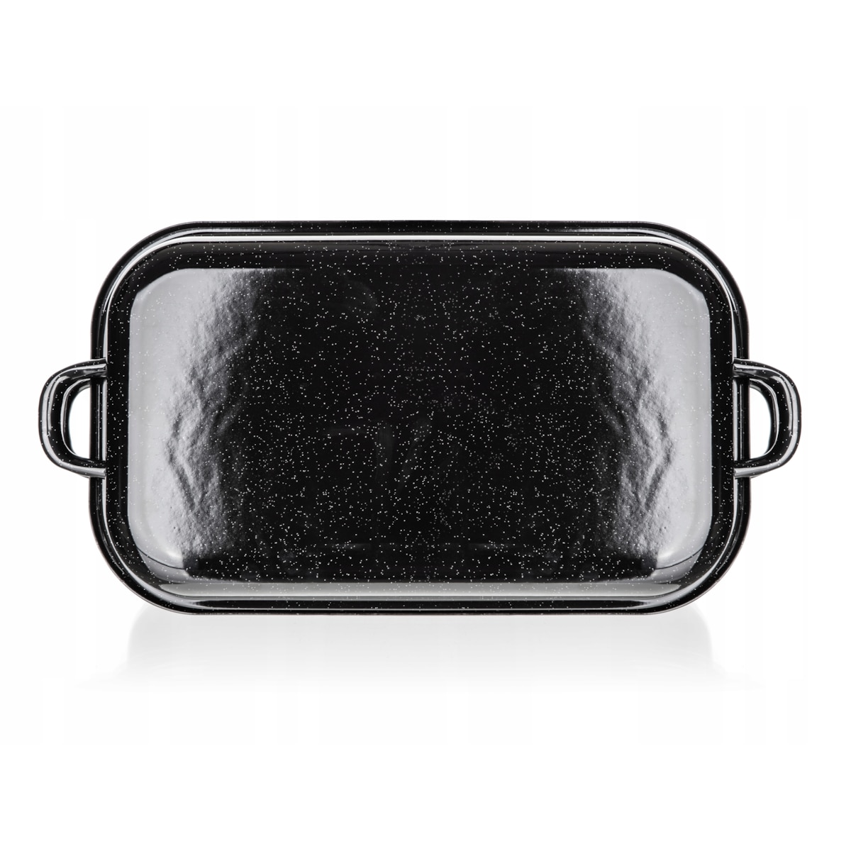 BRYTFANNA prostokątna emaliowana 35cm pokrywa do pieczenia na prezent 2w1