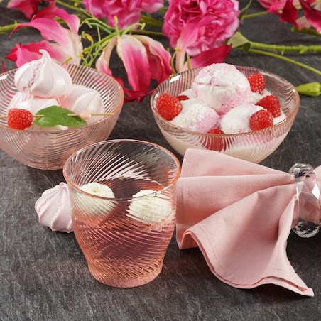 VILLA ITALIA Szklanka różowa 250 ml TWIST