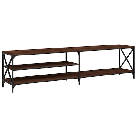vidaXL Szafka pod telewizor, brązowy dąb, 200x40x50 cm