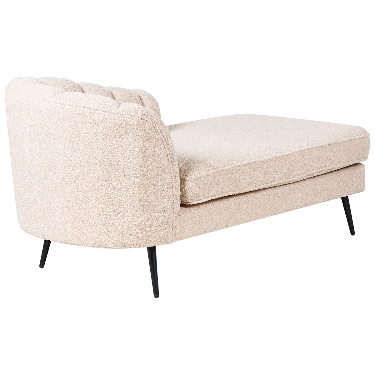 Szezlong boucle lewostronny jasnobeżowy ALLIER