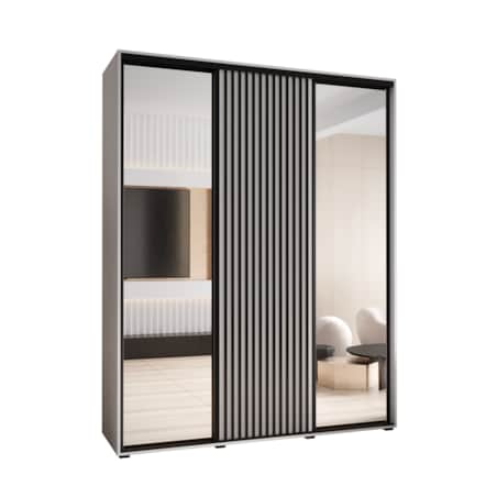 Szafa przesuwna Garderoba SAPPORO 2 200 gł. 60 biały/biały