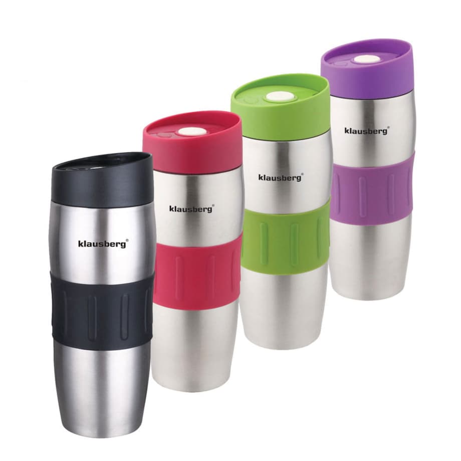 Kubek termiczny na kawę quick stop 380ml 4 kolory KLAUSBERG