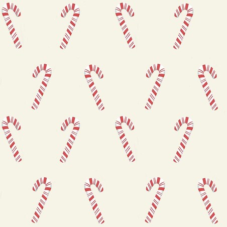 Poduszka świąteczna - Laski cukrowe - beż 45x45 cm