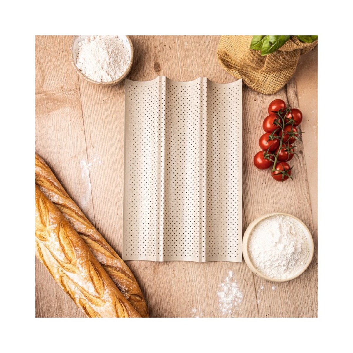 Kinghoff forma stalowa do bagietek zapiekanek 63849