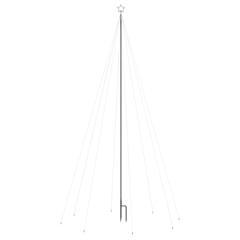 vidaXL Choinka z lampek ułożonych w wodospad, 400 diod LED, 2,5 m