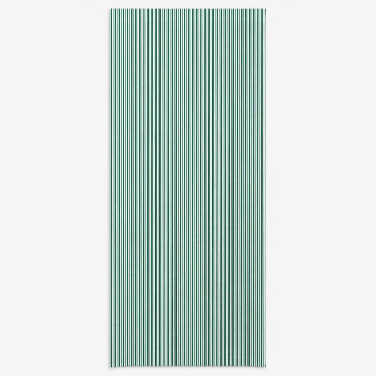 Obrus świąteczny - klasyczne zielone świąteczne paski - 140x320