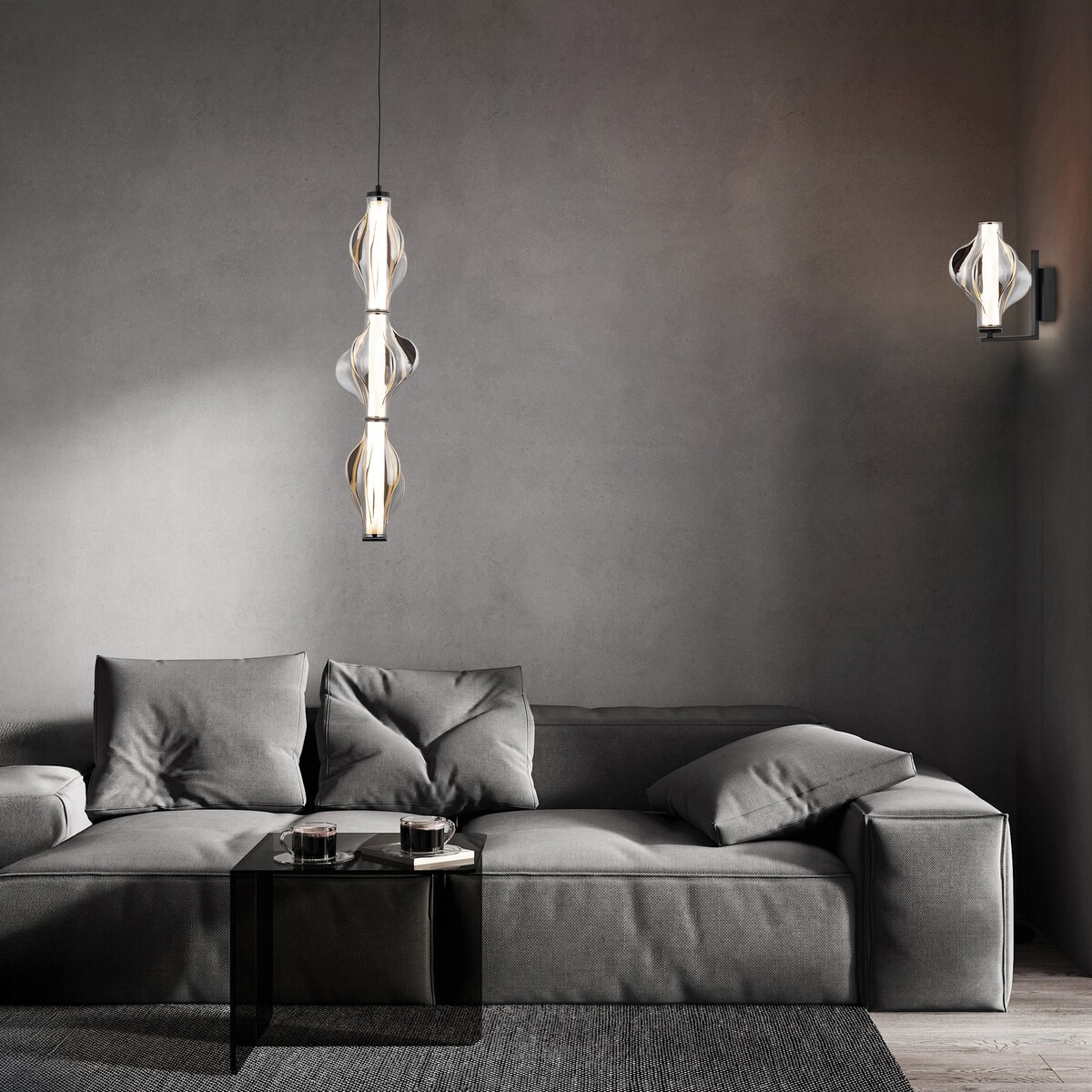 Lampa Wisząca Tk Lighting Elva Black Led 22W