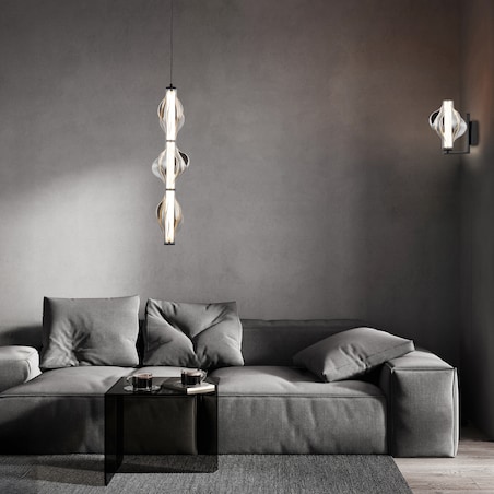 Lampa Wisząca Tk Lighting Elva Black Led 22W