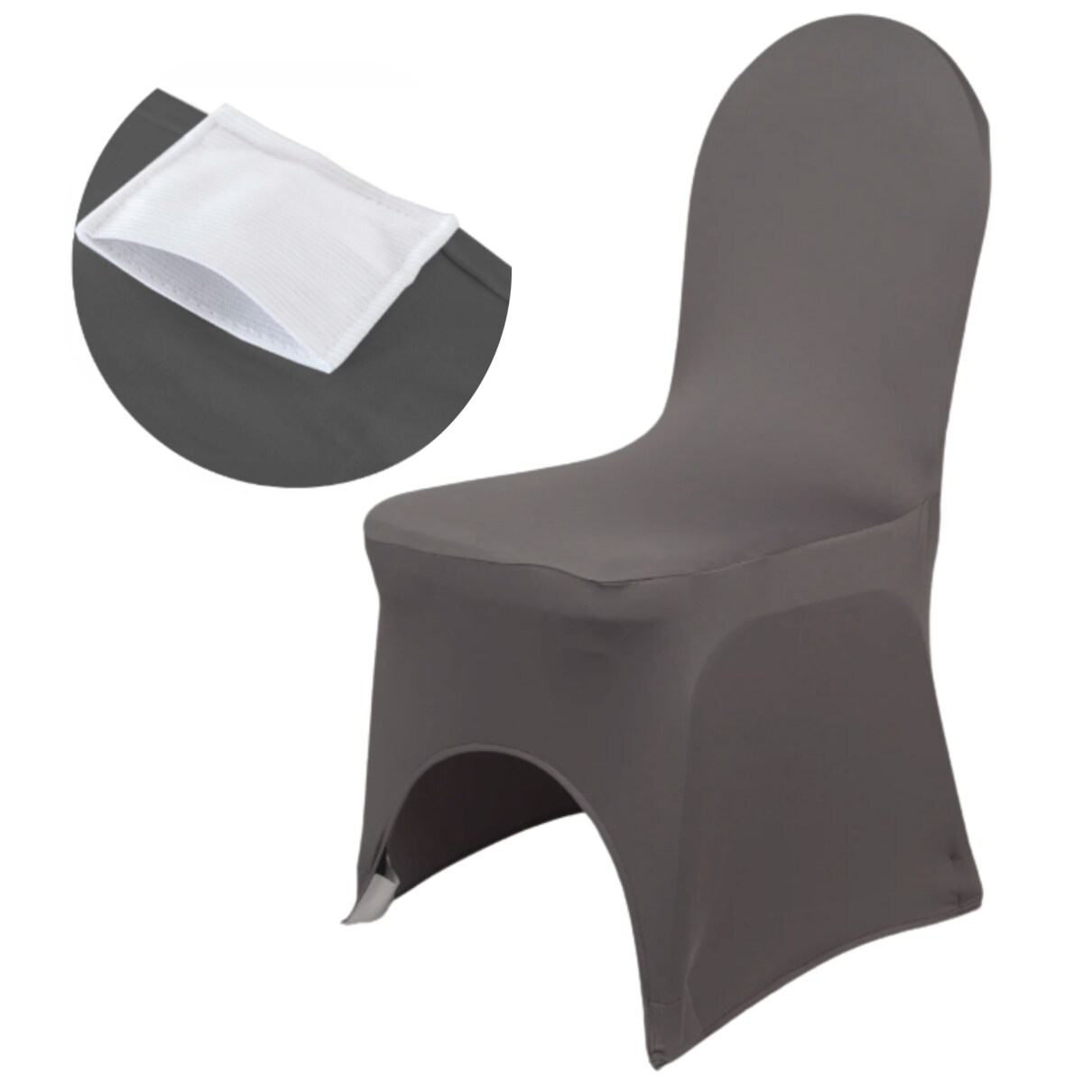 POKROWIEC NA KRZESŁO BANKIETOWE STALOWY ŚLUBNY ŚLUB ELASTYCZNY [21BD]