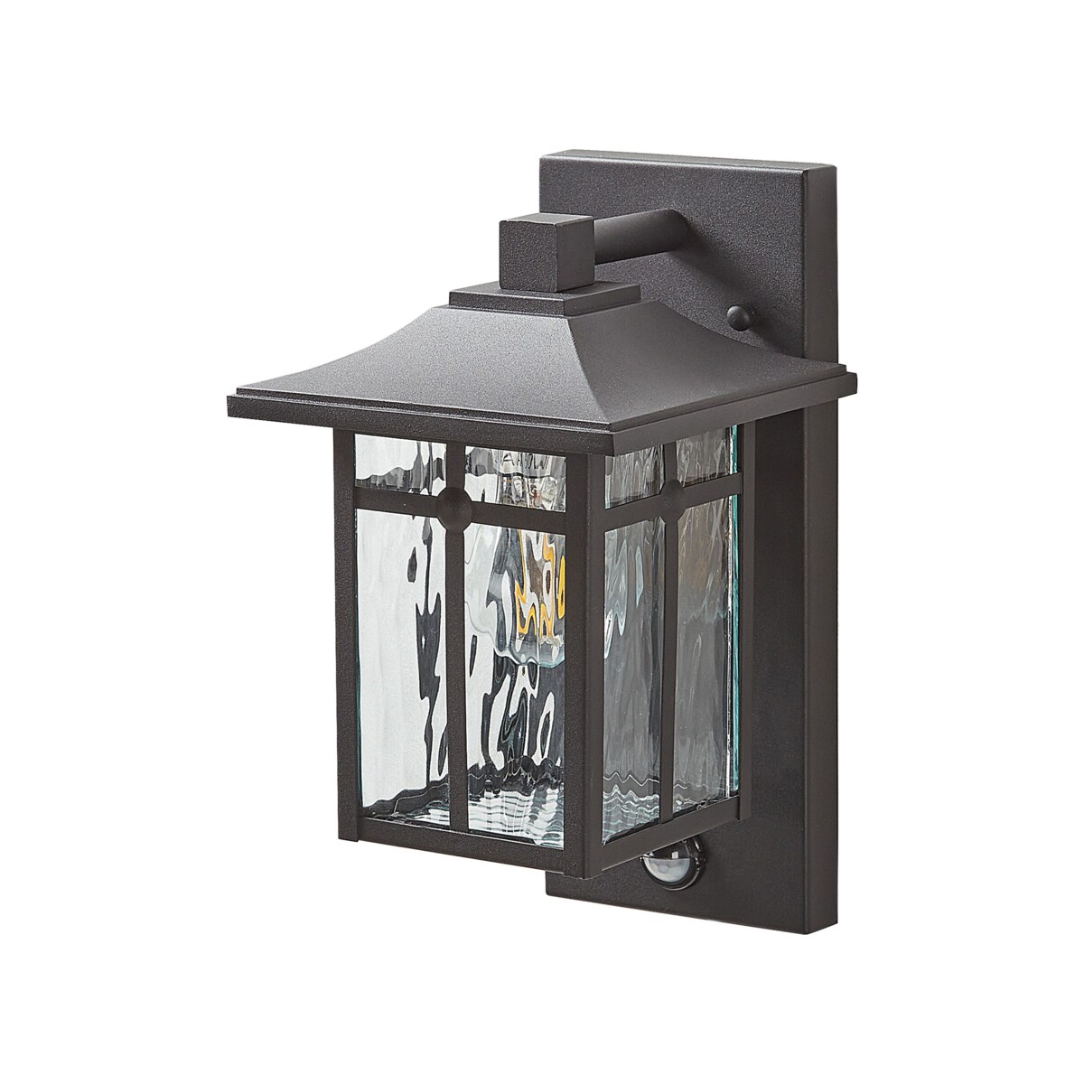 Lampa ścienna zewnętrzna z czujnikiem ruchu czarna TEVIOT