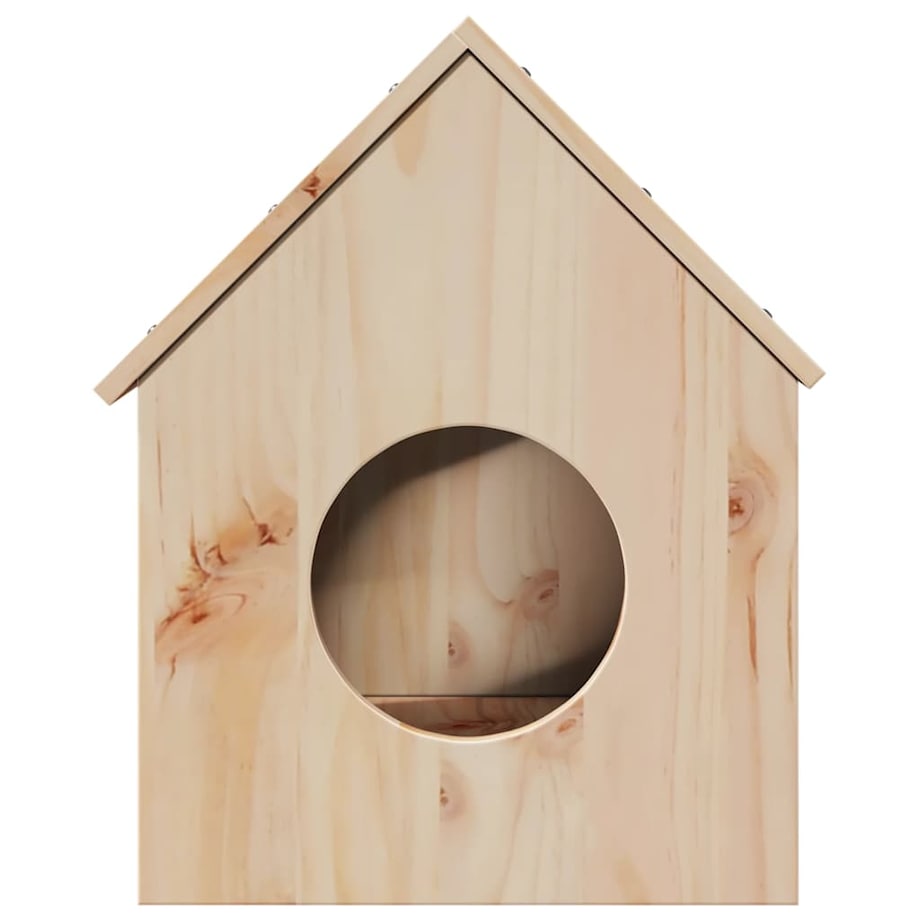 vidaXL Domek dla kota, 41x50x50 cm, lite drewno sosnowe