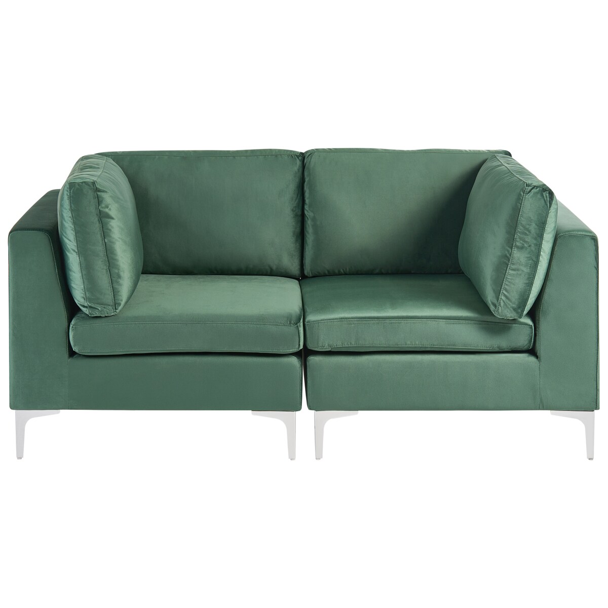 Sofa modułowa dla 2 osób EVJA Zielony Welur