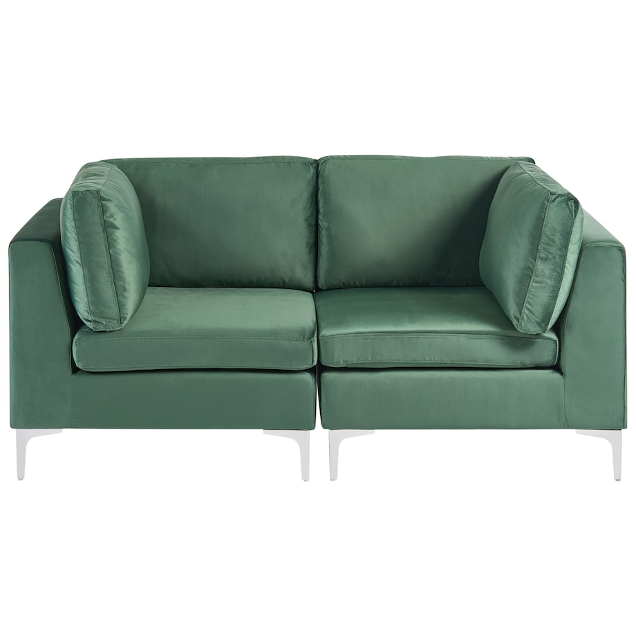 Sofa modułowa dla 2 osób EVJA Zielony Welur