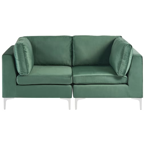 Sofa modułowa dla 2 osób EVJA Zielony Welur