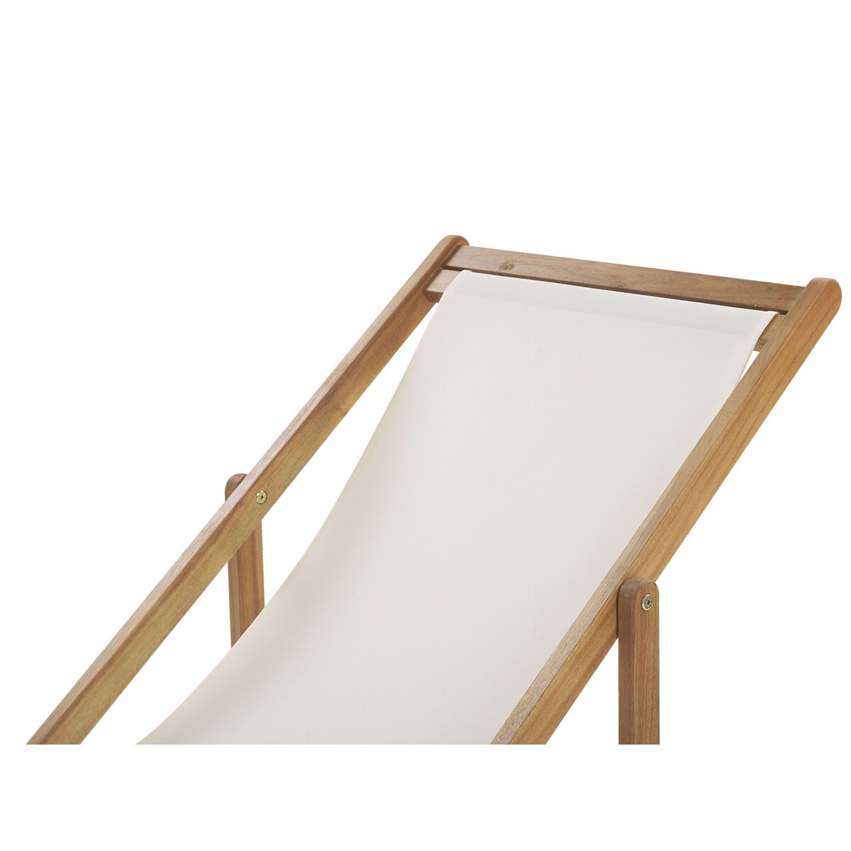 Leżak ogrodowy i zestaw 2 wymiennych tkanin (różne warianty) jasne drewno ANZIO