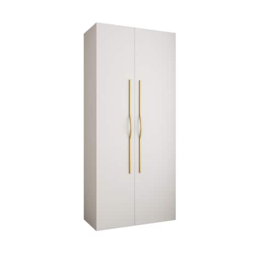 Szafa dwudrzwiowa Como 2 110 gł.40 biały+złoty
