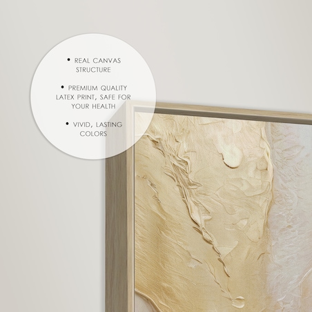 KNOR WALL ART obraz na płótnie w ramie canvas 60x90 Złote żyły ziemi