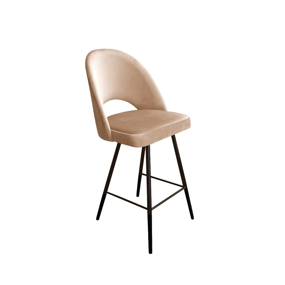 Hoker niski ISKAR VELVET beżowy