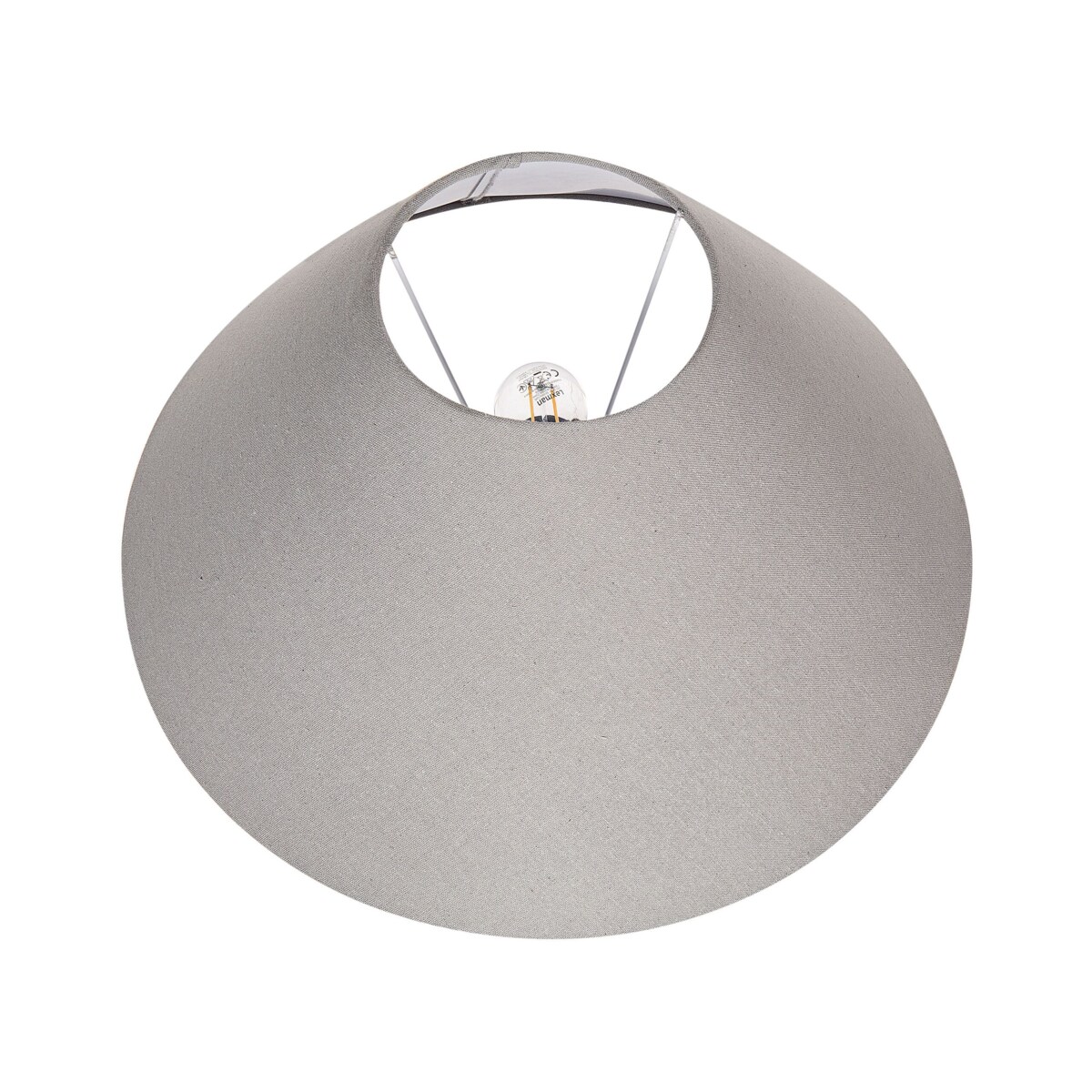 Lampa stołowa ceramiczna szara GRALIWDO