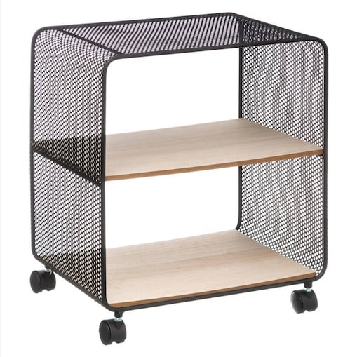 Szafka na kółkach SOUTH BAY, 2 półki, ażurowa konstrukcja