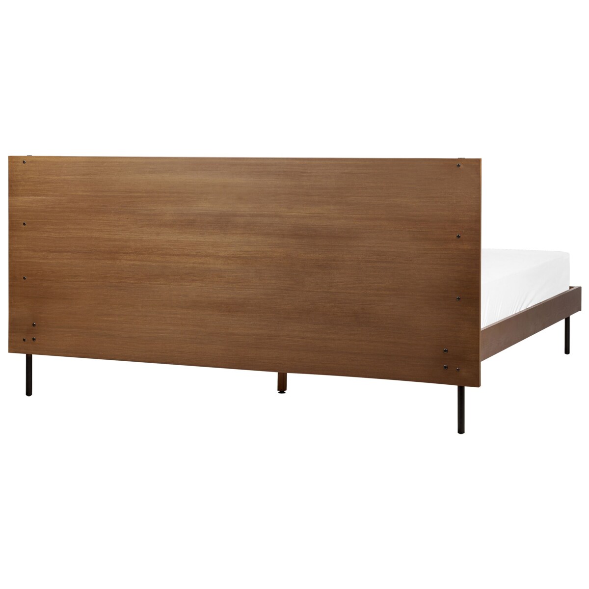 Łóżko 180 x 200 cm ciemne drewno LIBERMONT