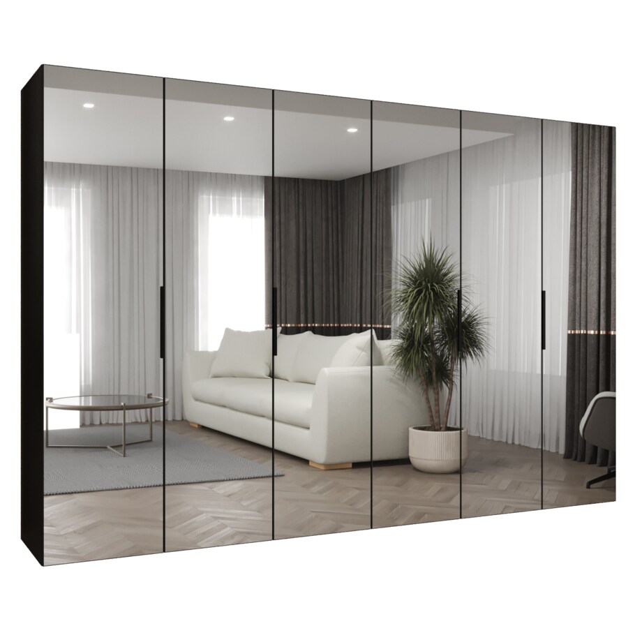 Szafa uchylna otwierana MARBELLA 3 300 wys. 202 cm Czarny + u. Czarny