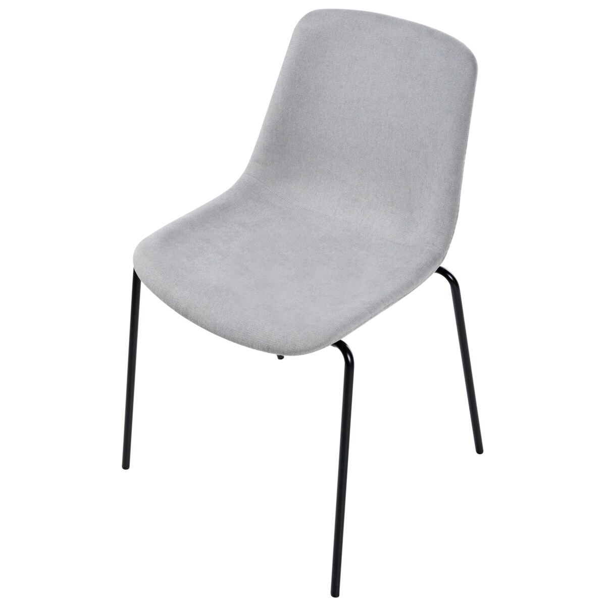 Zestaw 4 krzeseł do jadalni TILLER Szary