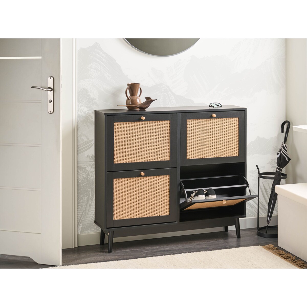 Szafka na buty ARMIDALE Czarny