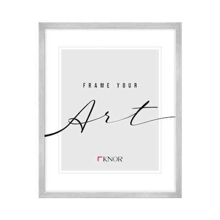 Ramka srebro, 10x15 cm, ramka na zdjęcie, Knor - srebrne ramki do zdjęć i plakatów glamour