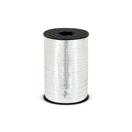 Wstążka plastikowa, srebrny, 5mm/225m